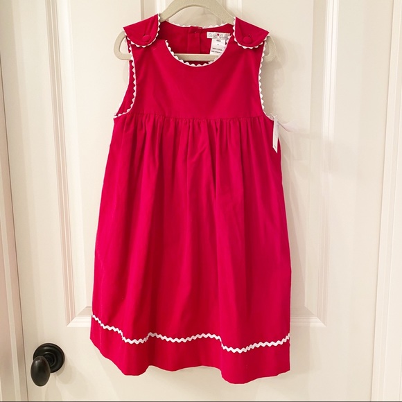 Petit Ami Other - NWT PETIT AMI RED CORDUROY DRESS - SIZE 4T